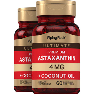 Astaxanthin, 4 mg, 60 Quick Release Softgels, 2  Bottles