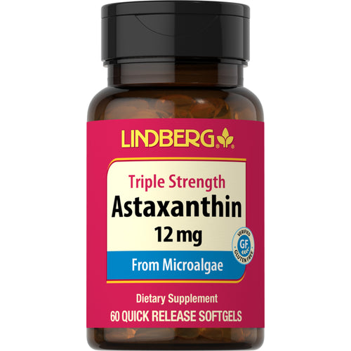 Astaksantiini (kolminkertainen vahvuus) 12 mg 60 Pikaliukenevat geelit     