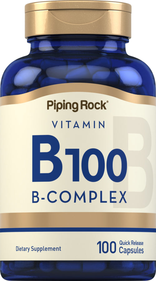 B-100 vitamín B komplex 100 Kapsule s rýchlym uvoľňovaním       