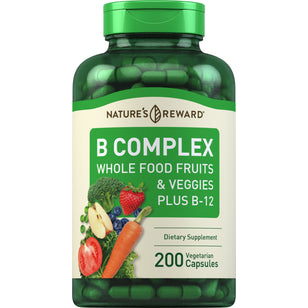 B Complex Whole Food Fruits & Veggies, 200 Vegetarian Capsules