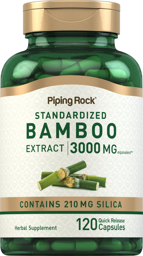 Extracto de bambú  300 mg 120 Cápsulas de liberación rápida     