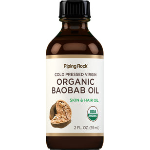 Huile de baobab pure (Biologique),  2 onces liquides 59 ml Bouteille