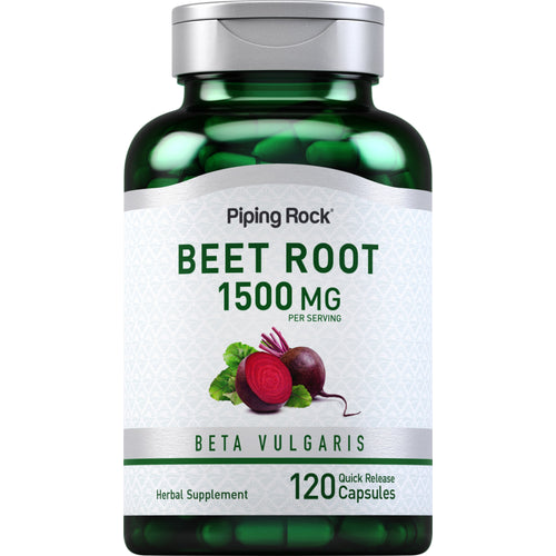 Beet Root, 1500 mg (per serving), 120 Quick Release Capsules Bottle