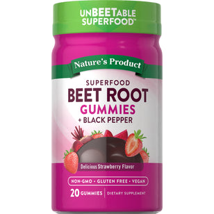 Beet Root (Delicious Strawberry), 20 Gummies