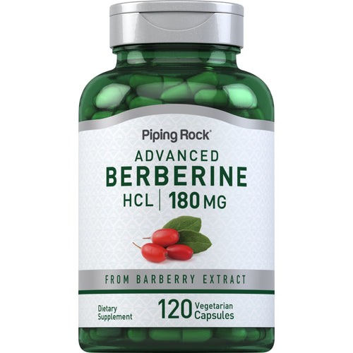 Berberine HCL, 180 mg, 120 Vegetarian Capsules