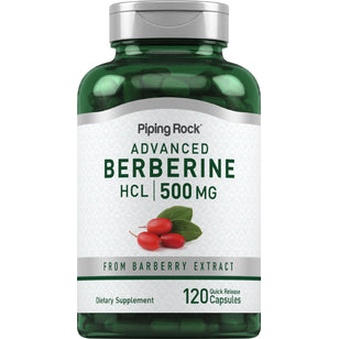 Berberin HCL 500 mg 120 Hurtigvirkende kapsler     