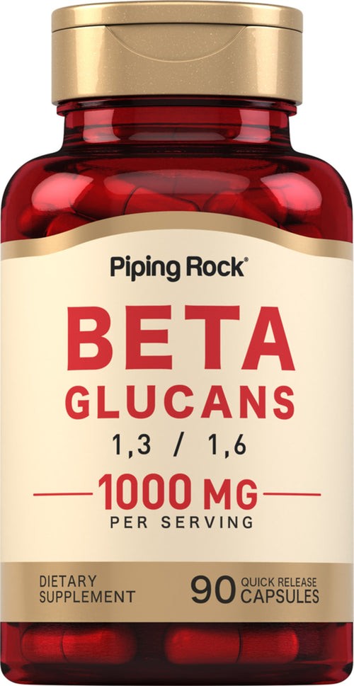 เบต้าดี-กลูแคน 1,3/1,6  3/1,6-D-Glucan 1000 mg (ต่อการเสิร์ฟ) 90 แคปซูลแบบปล่อยตัวยาเร็ว    