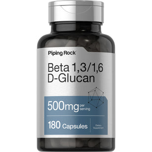 Beta 1,3/1,6-D-Glucan, 500 mg (per serving), 180 Capsules
