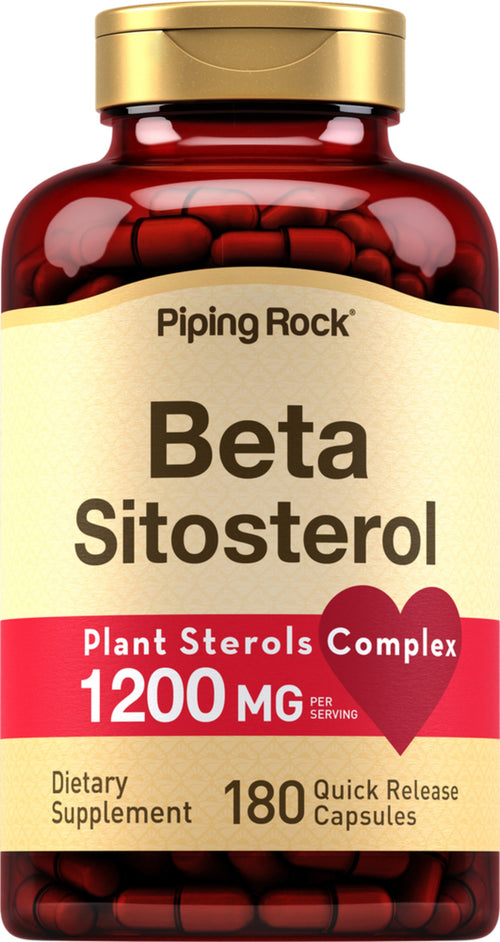 Beta Sitosterol, 1200 mg (per serving), 180 Quick Release Capsules Bottle