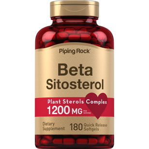 เบต้าซิโตสเตอรอล 1200 mg (ต่อการเสิร์ฟ) 180 แคปซูลแบบปล่อยตัวยาเร็ว     