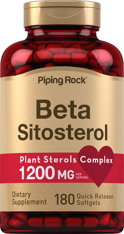 เบต้าซิโตสเตอรอล 1200 mg (ต่อการเสิร์ฟ) 180 แคปซูลแบบปล่อยตัวยาเร็ว     