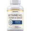 Betaine HCL + Pepsin & Ginger, 250 Tablets