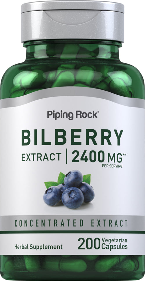สารสกัดจากบิลเบอร์รี  2400 mg (ต่อการเสิร์ฟ) 200 แคปซูลผัก     