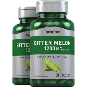 Bitter Melon / Momordica, 1200 mg, 200 Quick Release Capsules, 2  Bottles