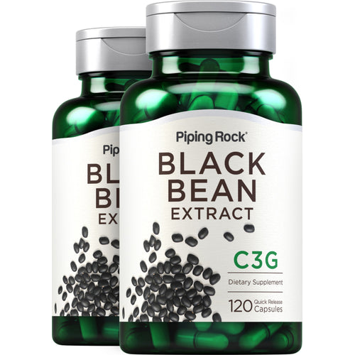 Black Bean Extract C3G, 120 Quick Release Capsules, 2  Bottles