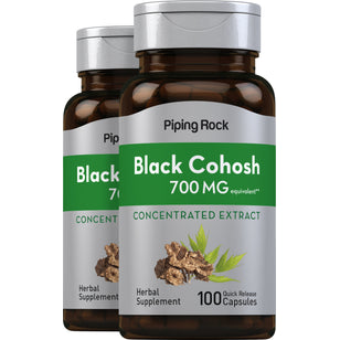 Black Cohosh, 700 mg, 100 Quick Release Capsules, 2  Bottles