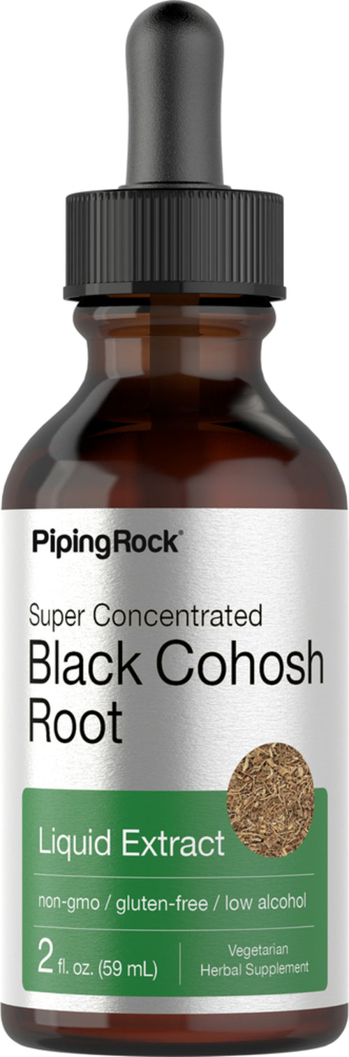 Fekete cohoshgyökérkivonat (folyadék) 2 fl oz 59 ml Cseppentőpalack    