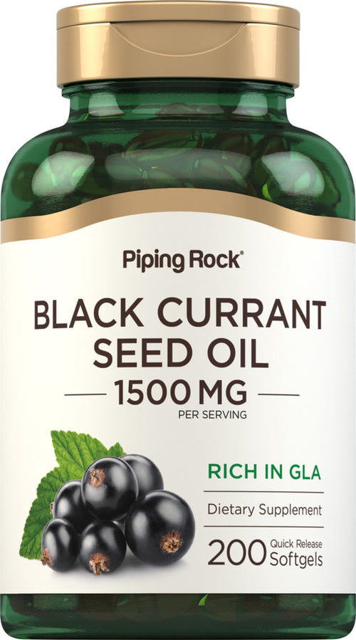 블랙 커런트 시드 오일  1500 mg (1회 복용량당) 200 빠르게 방출되는 소프트젤     
