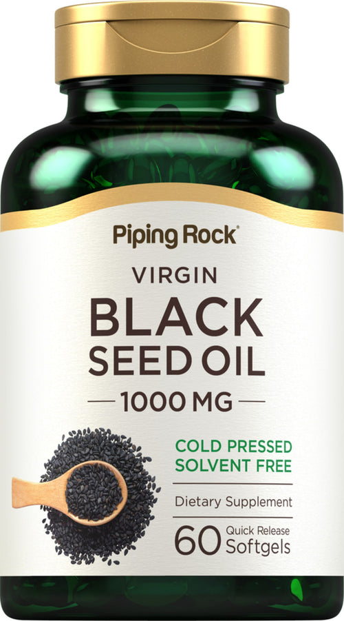 Black Seed Oil, 1000 mg, 60 Quick Release Softgels Bottle