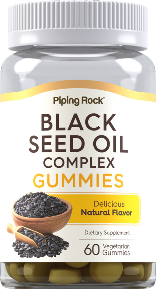 Ulei de semințe negre (aromă naturală)  60 Jeleuri vegetariene