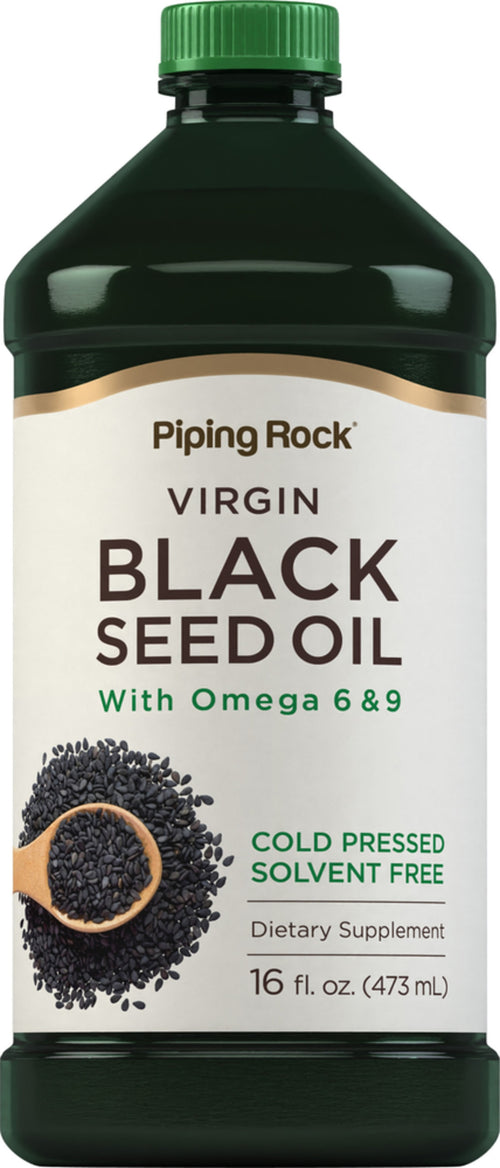 Масло черного тмина (семена кумина тминового), холодного отжима 16 Жидкая Унция  473 мл Флакон    