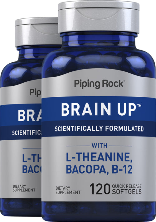 Brain Up, 120 Quick Release Softgels, 2  Bottles