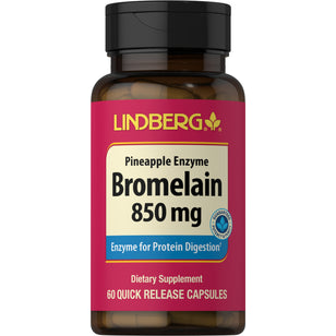 Enzima bromelaína de la piña (2400 GDU/g) 500 mg 60 Cápsulas vegetarianas     
