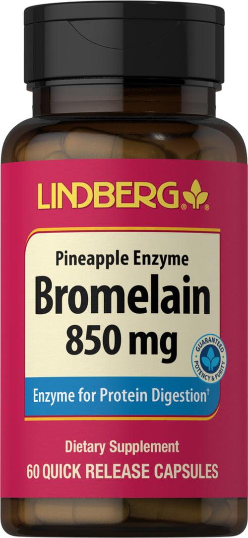 Enzima di ananas e bromelina (2.400 GDU/g) 500 mg 60 Capsule vegetariane     