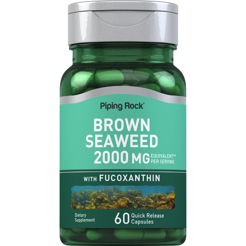 Braunalgen Plus (Wakame) 2000 mg (pro Portion) 60 Kapseln mit schneller Freisetzung     