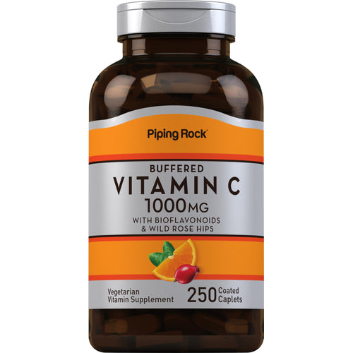 Bufret C-vitamin 1000 mg med bioflavonoider og hyben 250 Overtrukne kapsler       