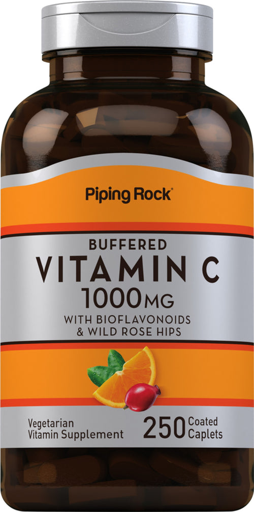Буферизованный витамин C, 1000 мг, с биофлавоноидами и шиповником 250 Капсулы в Оболочке        