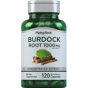Rădăcină de burdock  1000 mg 200 Capsule cu eliberare rapidă     