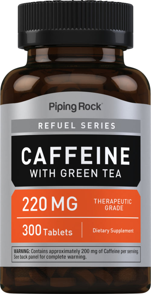 Koffein med grønn te 200 mg 300 Tabletter     