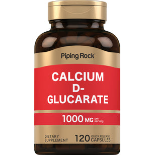 D-Glucarate de Calcium 1000 mg (par portion) 120 Gélules à libération rapide     