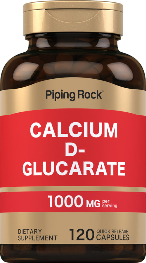 Kalcium D-glukarat  1000 mg (pr. dosering) 120 Kapsler for hurtig frigivelse     