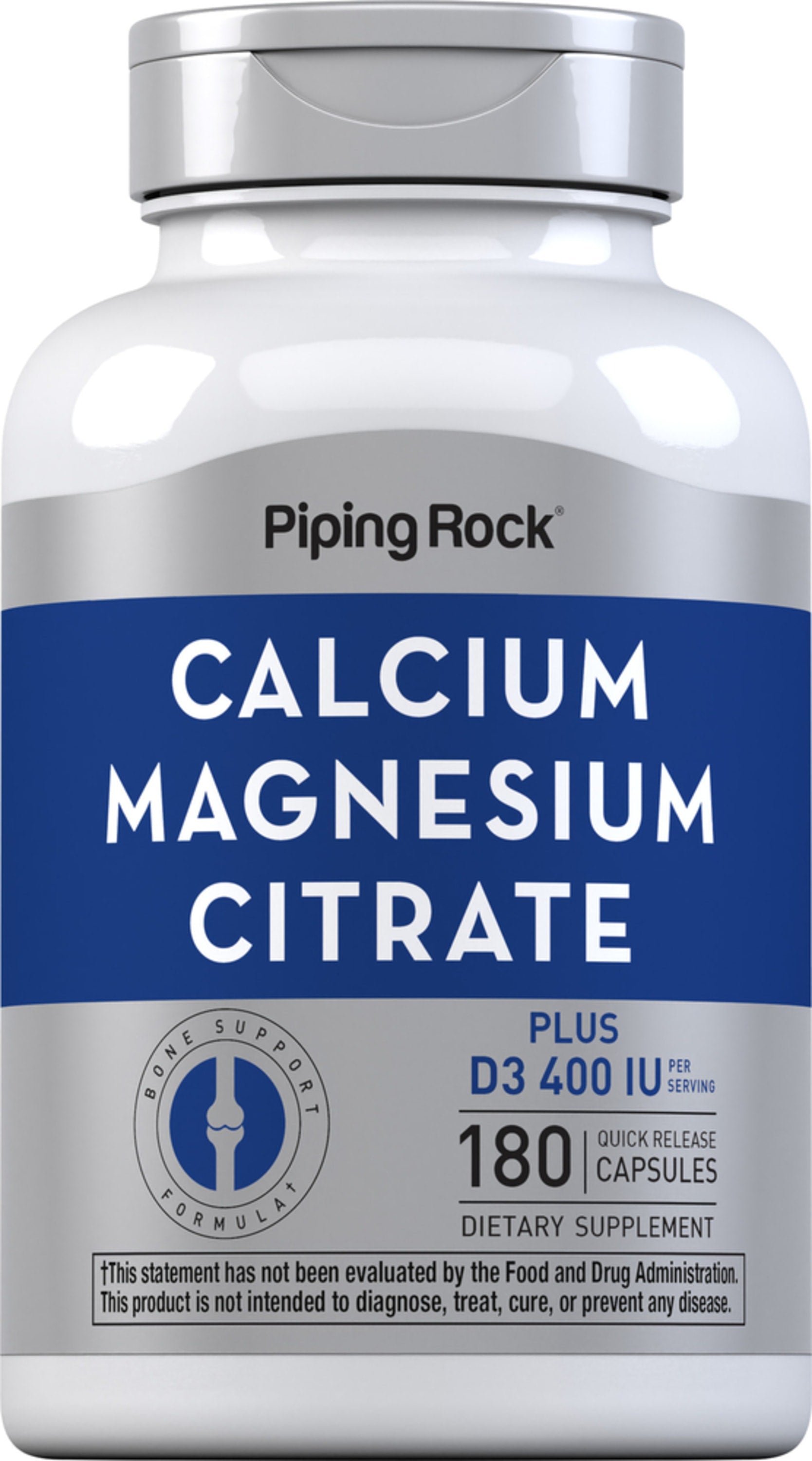 Calcium & Magnesium Citrate Plus D3 (Cal 300mg/Mag 150mg/D3 400IU) (per ...