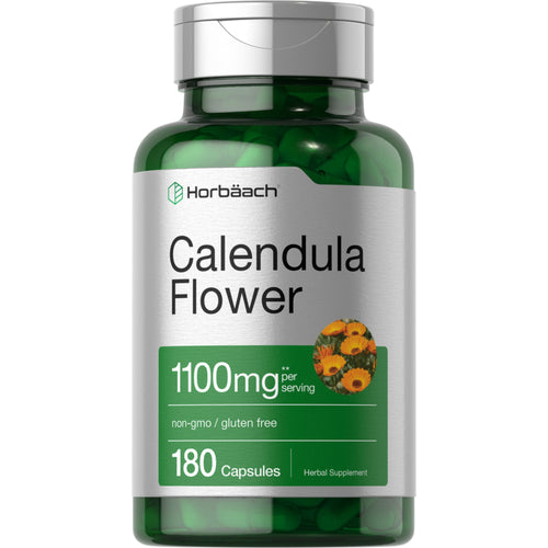 Calendula Flower (Marigold), 1100 mg (per serving), 180 Capsules