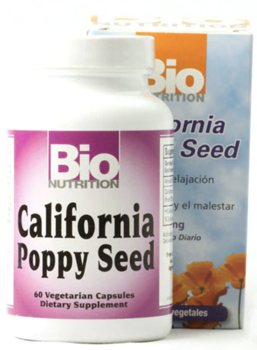 Kaliforniska vallmofrön  500 mg 60 Vegetariska kapslar     