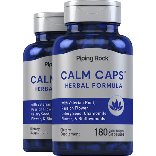 Calm Caps, 180 Quick Release Capsules, 2  Bottles