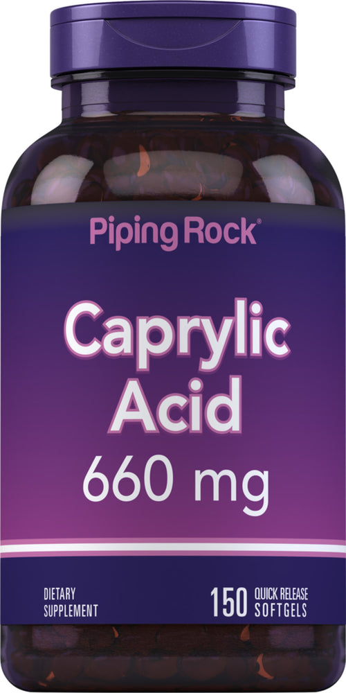 Kyselina kaprylová 660 mg 150 Mäkké gély s rýchlym uvoľňovaním     