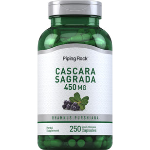Cascara Sagrada  450 mg 250 Kapsler for hurtig frigivelse     