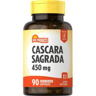 Cascara Sagrada, 450 mg, 90 Quick Release Capsules
