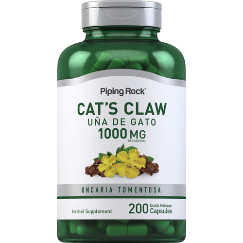 Griffe de chat (Una de Gato) 1000 mg (par portion) 200 Gélules à libération rapide     