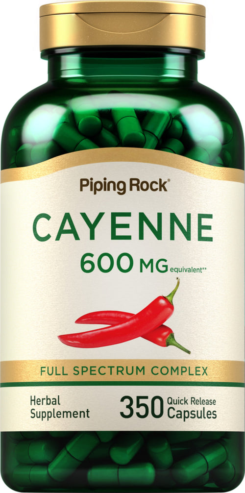 Cayenne  600 mg 350 Snel afgevende capsules     