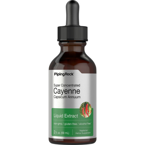 Cayenne-Flüssigextrakt 2 fl oz 59 ml Tropfflasche    