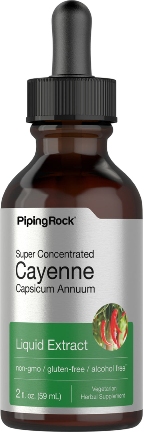 Cayenne vloeibaar extract 2 fl oz 59 mL Druppelfles    