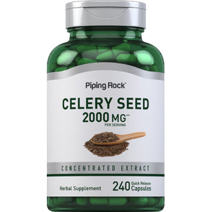 Zelerové semienka  2000 mg (v jednej dávke) 240 Kapsule s rýchlym uvoľňovaním     