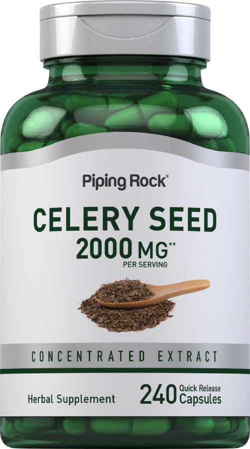 Selderijzaad  2000 mg (per portie) 240 Snel afgevende capsules     