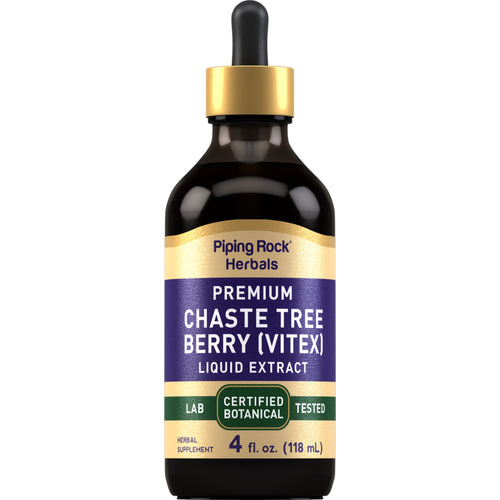 Chaste Tree (Vitex) Liquid Extract  Alcohol Free, 4 fl oz (118 mL) Dropper Bottle