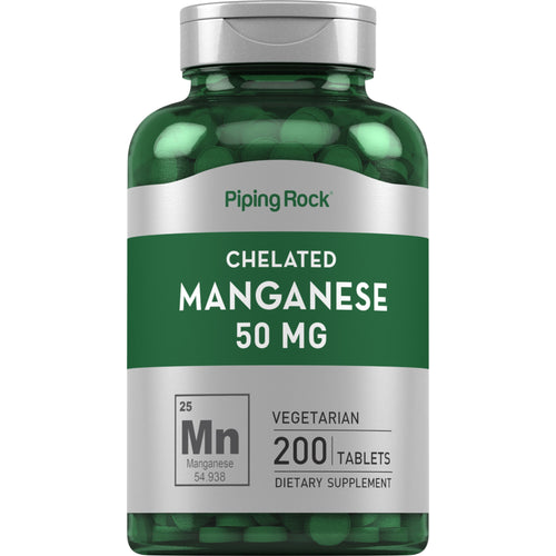 Manganeso quelado  50 mg 200 Tabletas     